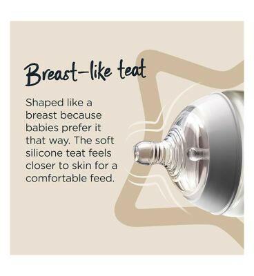 Tommee Tippee Closer to Nature Baby Bottles, Slow-Flow Breast-Like Teat with Anti-Colic Valve, 260ml, Pack of 3, Jungle Blues Baby Accessories & Cleaning Boots