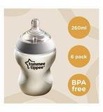 Tommee Tippee Natural Start Anti-Colic Baby Bottle, Slow Flow Breast-Like Teat, Anti-Colic Valve, Self-Sterilising, Pack of 6 Toys & Kid's Zone Boots