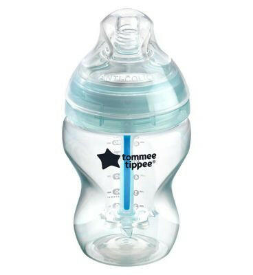 Tommee Tippee Advanced Anti-Colic Baby Bottle, 260ml, Self-Sterilising, Pack of 1 Baby Accessories & Cleaning Boots