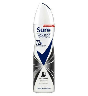 Sure Invisible Black & White Nonstop Protection Anti-perspirant Deodorant Aerosol 150 ml Deodorants Boots