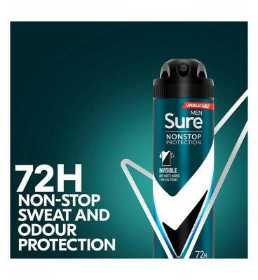 Sure Men Invisible Ice Fresh Nonstop Protection Anti-perspirant Deodorant Aerosol 150 ml Men's Toiletries Boots