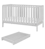 Tutti Bambini Malmo Cot Bed, Cot Top Changer and Mattress Bundle - Dove Grey GOODS Boots