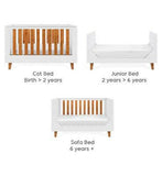 Tutti Bambini Como Cot Bed - White / Rosewood GOODS Boots