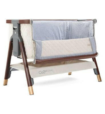 Tutti Bambini CoZee Luxe Bedside Crib - Walnut/Cream GOODS Boots