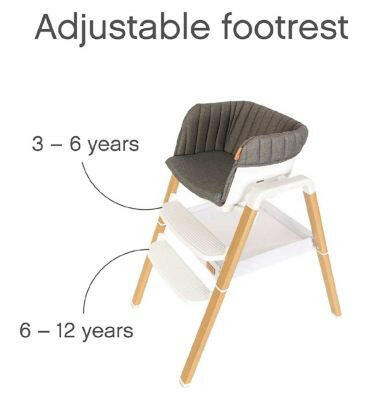 Tutti Bambini Nova Evolutionary Highchair - White/Oak GOODS Boots