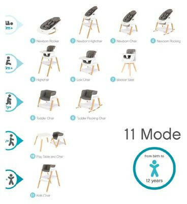 Tutti Bambini Nova Birth to 12 Years Complete Highchair Package - White/Oak GOODS Boots