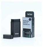 Wild Men's Black Case and Fresh Cotton and Sea Salt Deodorant Refill GOODS Boots