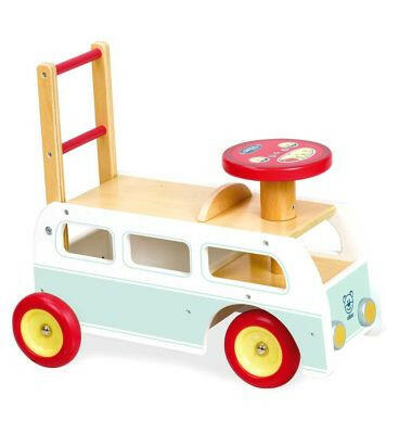 Vilac 2 In 1 Retro Wooden Camper Van GOODS Boots