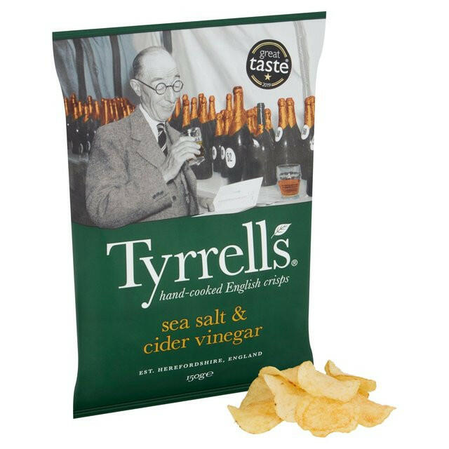Tyrrells Sea Salt & Cider Vinegar Sharing Crisps GOODS ASDA