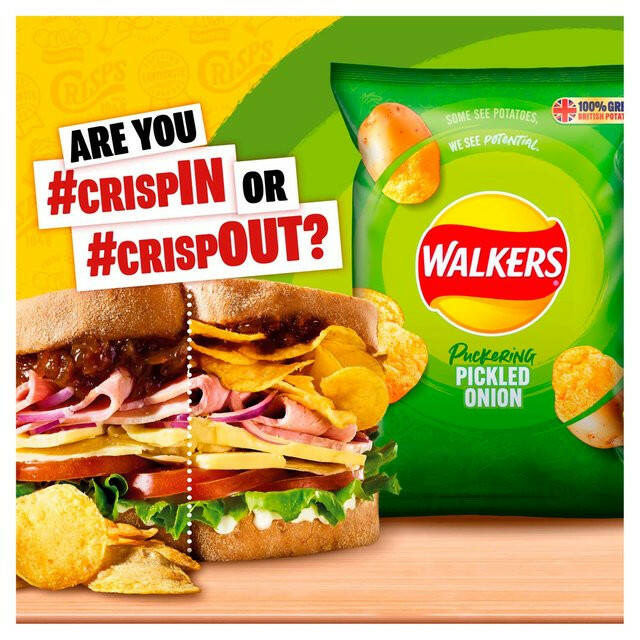 Walkers Pickled Onion Multipack Crisps GOODS ASDA