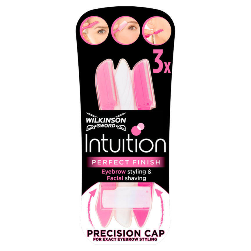 Wilkinson Sword Intuition Perfect Finish Women's Eyebrow Styling & Facial Shaving Women's Toiletries ASDA