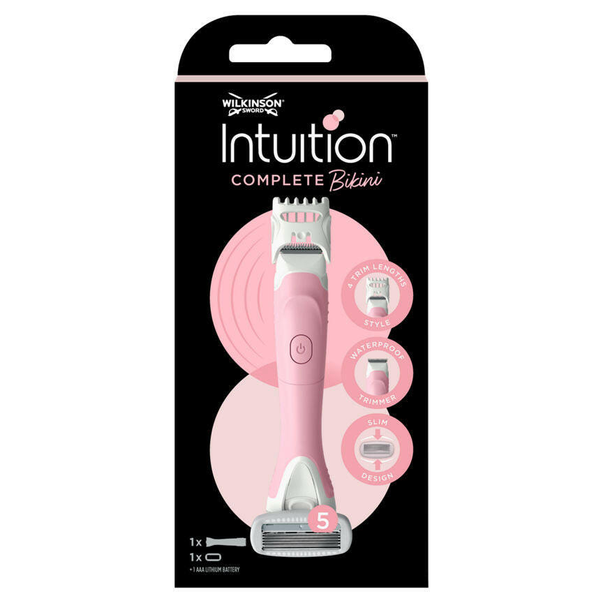Wilkinson Sword Intuition Complete Bikini Razor and Trimmer Women's Toiletries ASDA