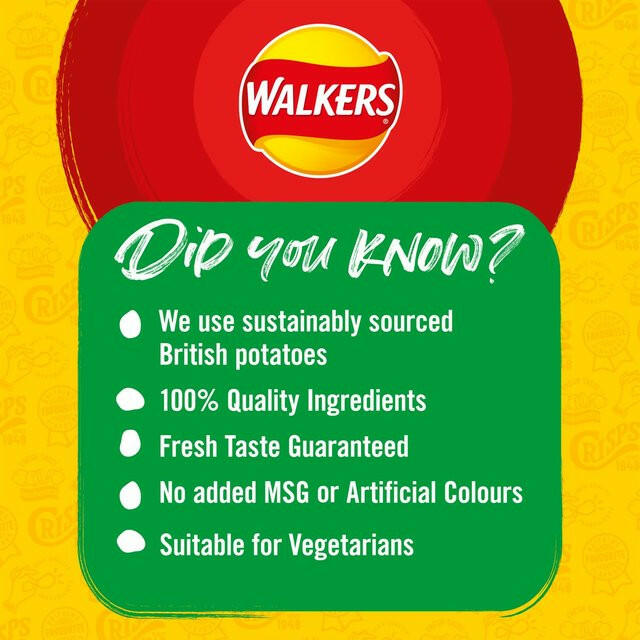 Walkers Cheese & Onion Multipack Crisps GOODS ASDA