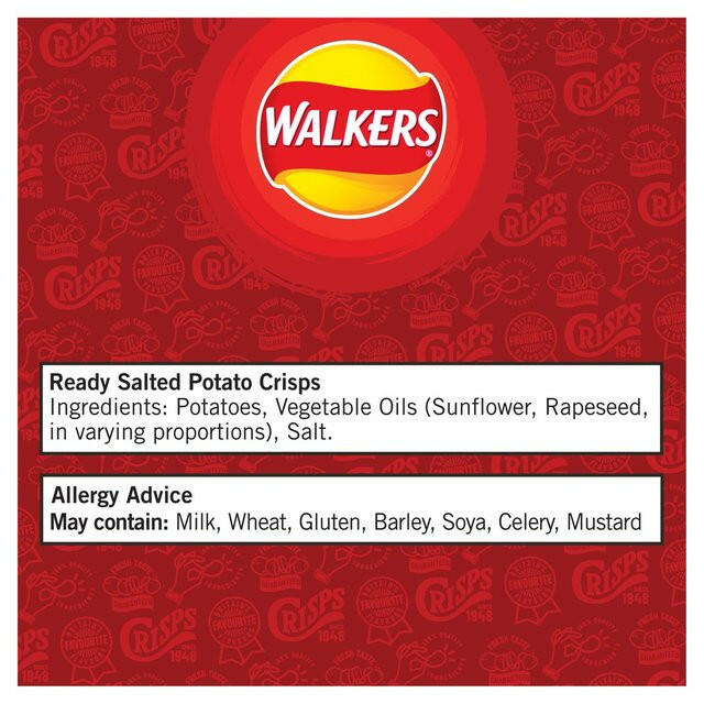 Walkers Ready Salted Multipack Crisps GOODS ASDA
