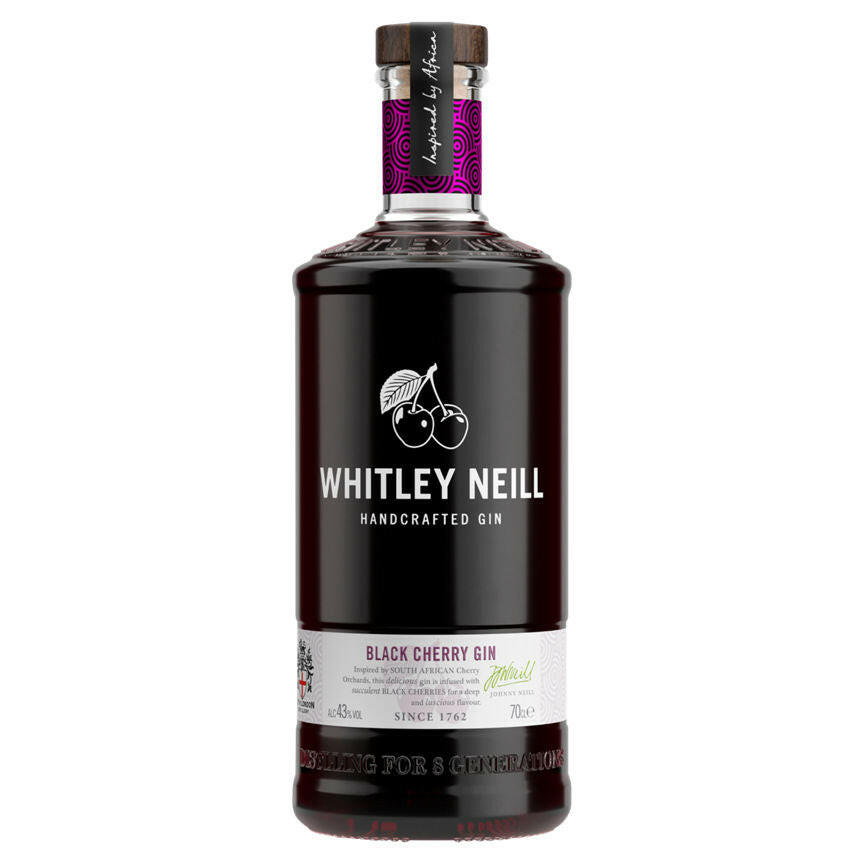 Whitley Neill Black Cherry Handcrafted Gin Liqueurs & Spirits ASDA