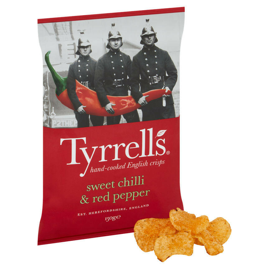 Tyrrells Sweet Chilli & Red Pepper Sharing Crisps Crisps, Nuts & Snacking Fruit ASDA