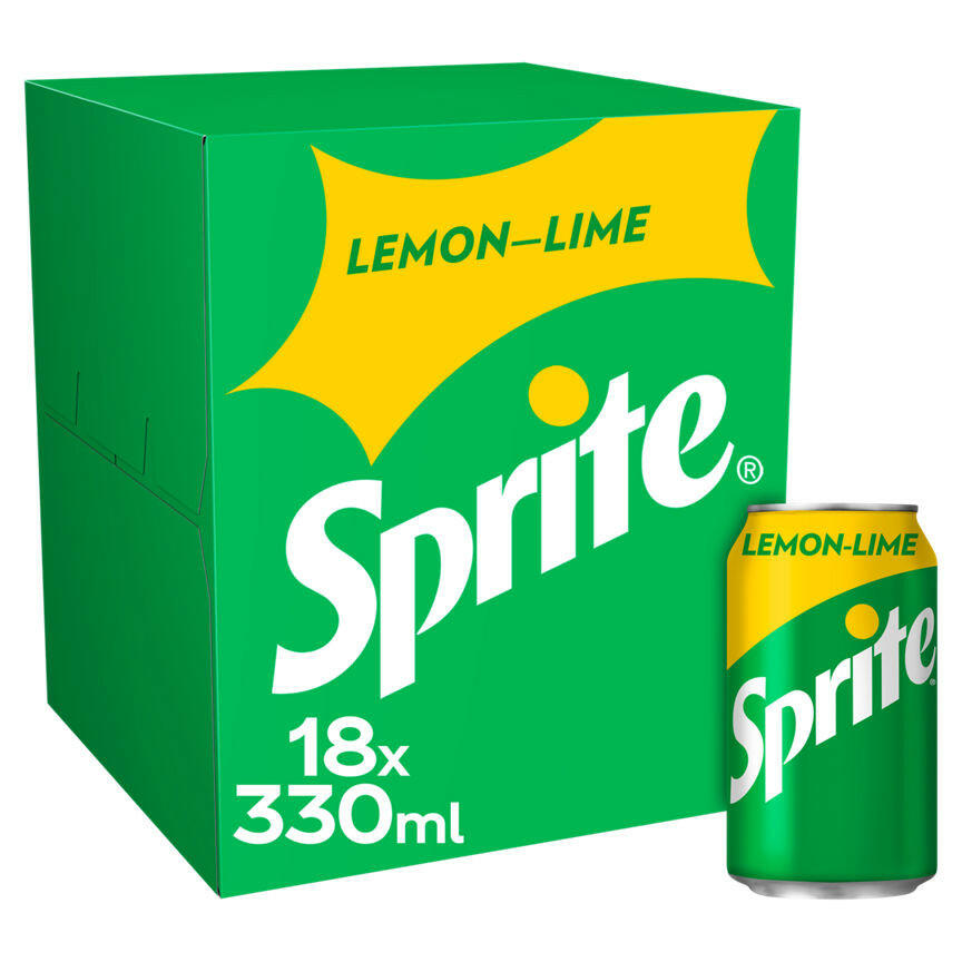 Sprite 18 Cans Fizzy & Soft Drinks ASDA