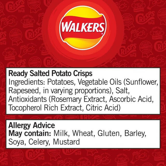 Walkers Ready Salted Sharing Crisps GOODS ASDA