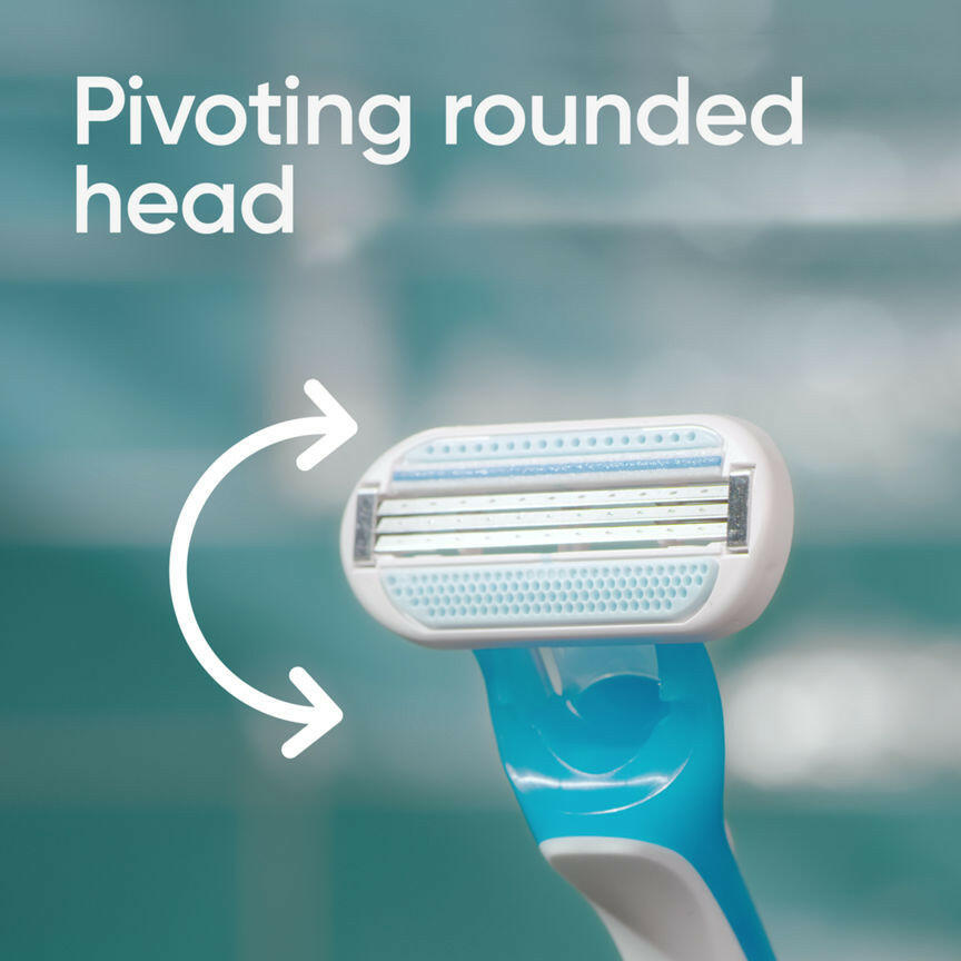 Venus Oceana 3 Blade Disposable Razors 3 Pack Women's Toiletries ASDA