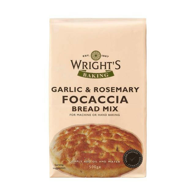Wright's Garlic & Rosemary Focaccia Bread Mix Food Cupboard M&S Default Title