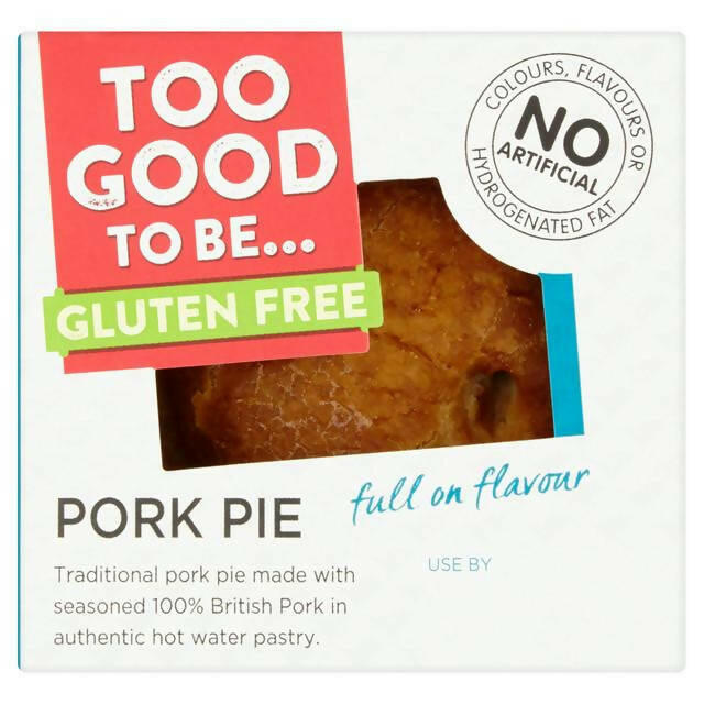 Too Good To Be Gluten Free Pork Pie 130g gluten free Sainsburys
