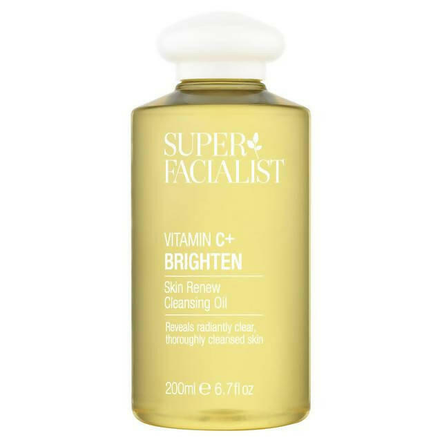 Super Facialist Vit C+ Brighten Skin Renew Cleansing Oil 200ml face & body skincare Sainsburys
