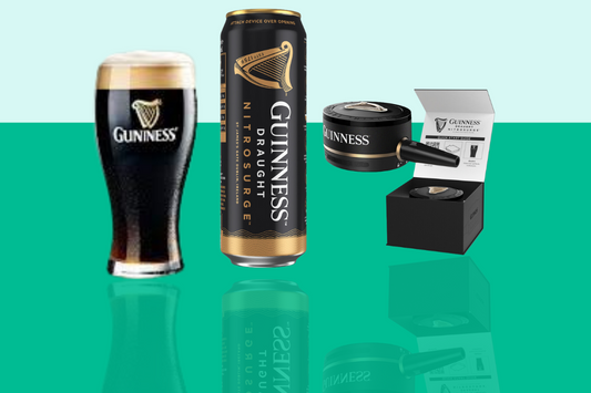 How To Use Guinness Nitrosurge Stout Beer Cans with Nitrosurge Device For Creamy Frothy Guinness