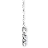 0.40ctw Round Brilliant Cut Diamond Pendant, 18ct White Gold