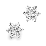 0.66ctw Round Brilliant Cut Diamond Earrings, 18ct White Gold