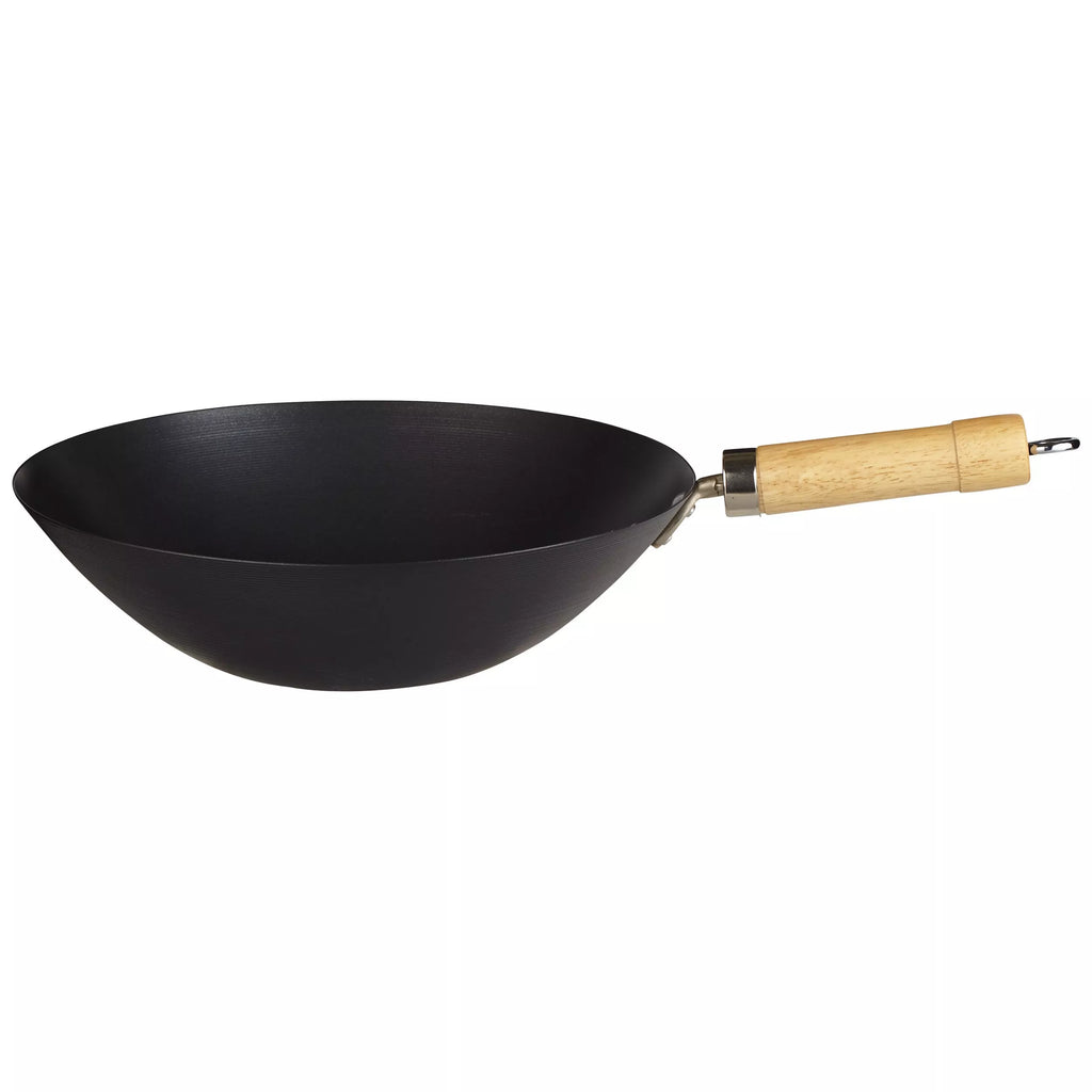 John Lewis Carbon Steel Non-Stick Wok, 31cm