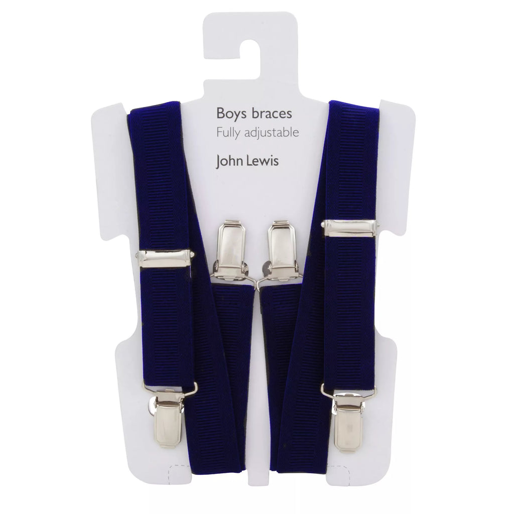 John Lewis Heirloom Collection Boys' Braces, Navy