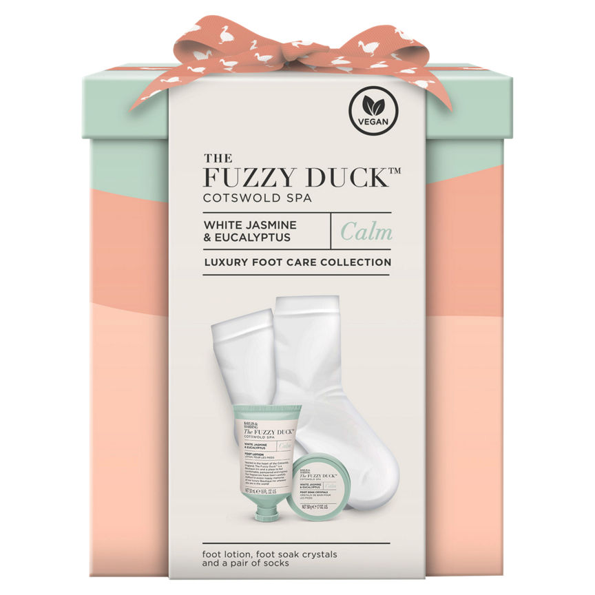 The Fuzzy Duck Cotswold Spa Calm White Jasmine & Eucalyptus Luxury Foot Care Collection