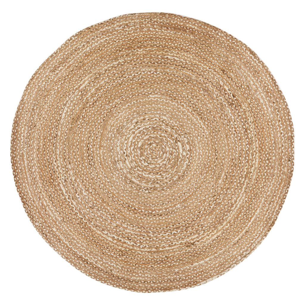 John Lewis ANYDAY Jute Round Rug, Natural, Dia.180cm