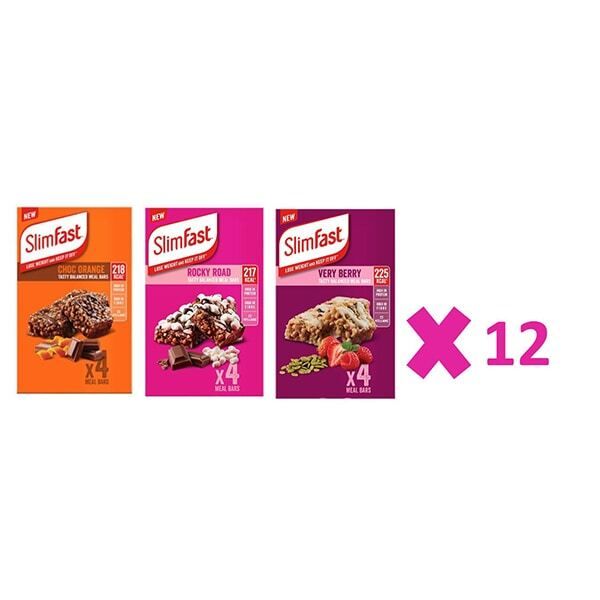 Slimfast Meal Replacement Mixed Pack x 12 bars GOODS Superdrug   