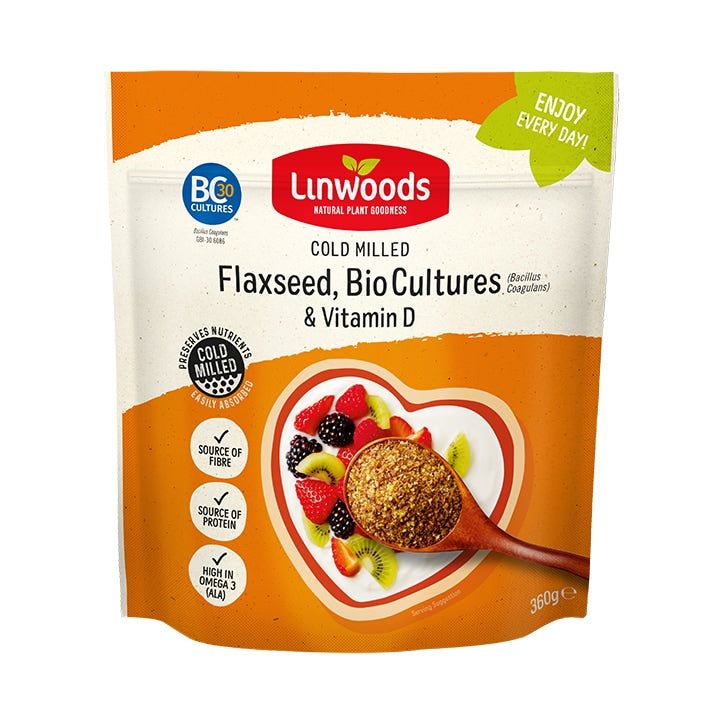 Linwoods Milled Flaxseed, Biocultures & Vitamin D 360g