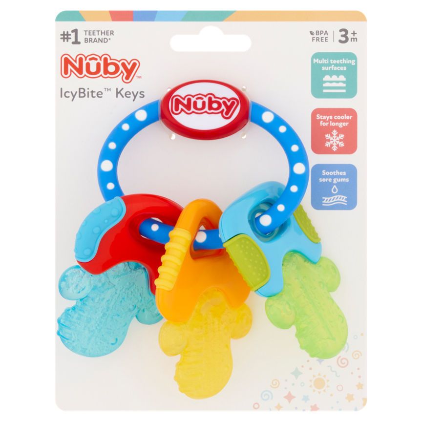 Nuby Icy Bite Keys Soothing Teether 3 Months GOODS ASDA   