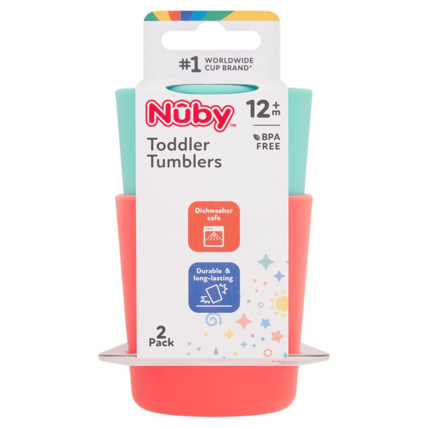 Nuby 2 Toddler Tumblers 12+ m