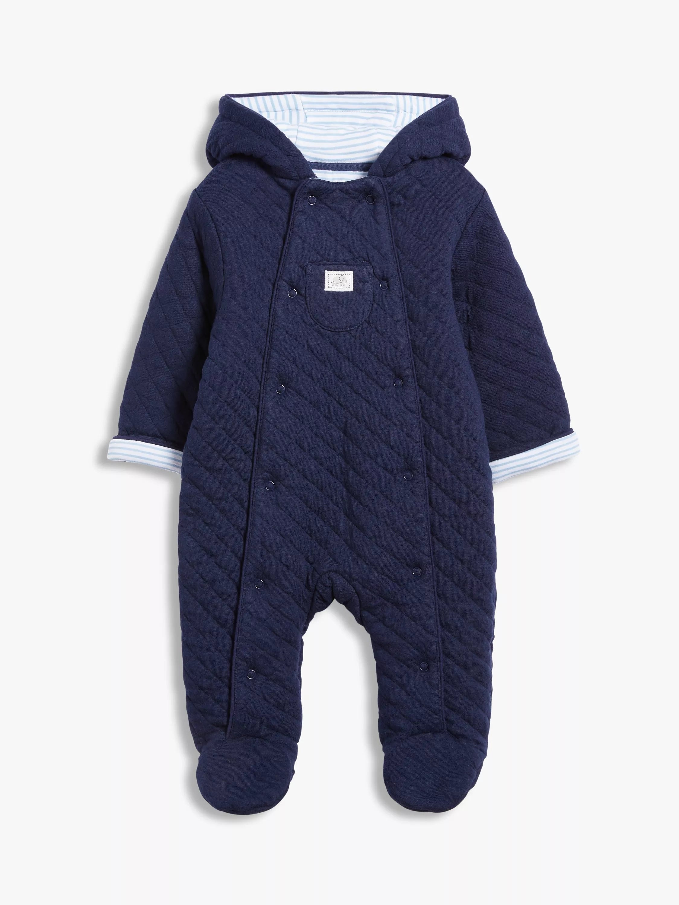 John Lewis Baby Quilt Wadded Pramsuit - McGrocer