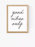 EAST END PRINTS Rafael Farias 'Good Vibes Only' Framed Print