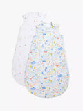 John Lewis ANYDAY Happy Houses Sleeping Bag, 2.5 Tog, Pack of 2, Multi