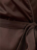 Wolf & Whistle Alaia Lace Trim Kimono Robe - McGrocer