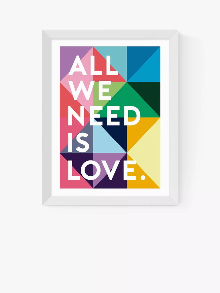 EAST END PRINTS Rafael Farias 'All We Need Is Love' Framed Print