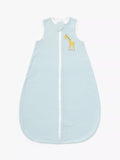 John Lewis Stripe Giraffe Baby Sleeping Bag, 0.5 Tog, Blue