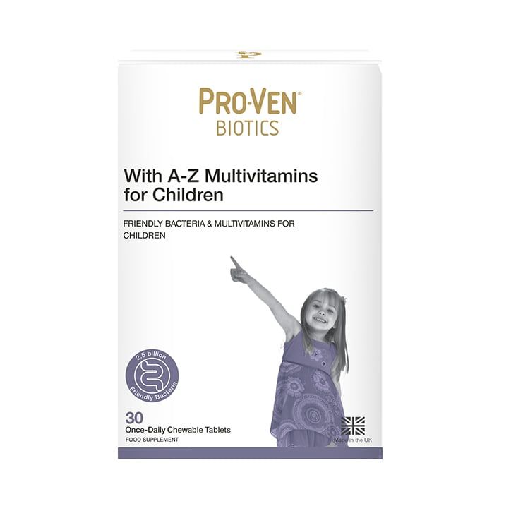 Pro-ven Biotics Acidophilus & Bifidus with Multivitamins 30 Chewable Tablets for Children