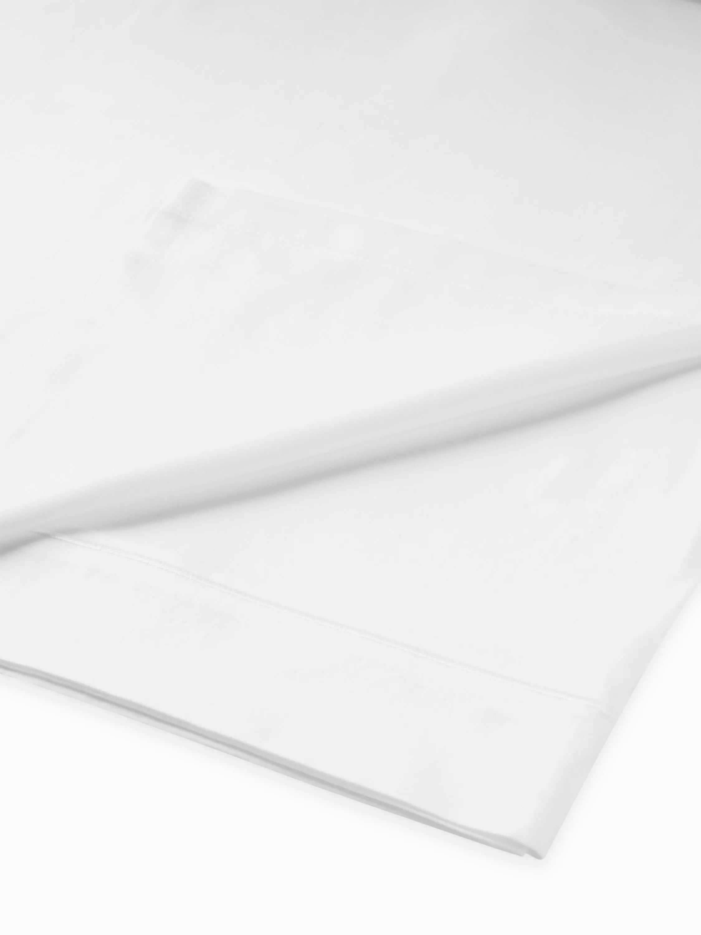 John Lewis Soft & Silky Egyptian Cotton Sateen 400 Thread Count Flat Sheet - McGrocer