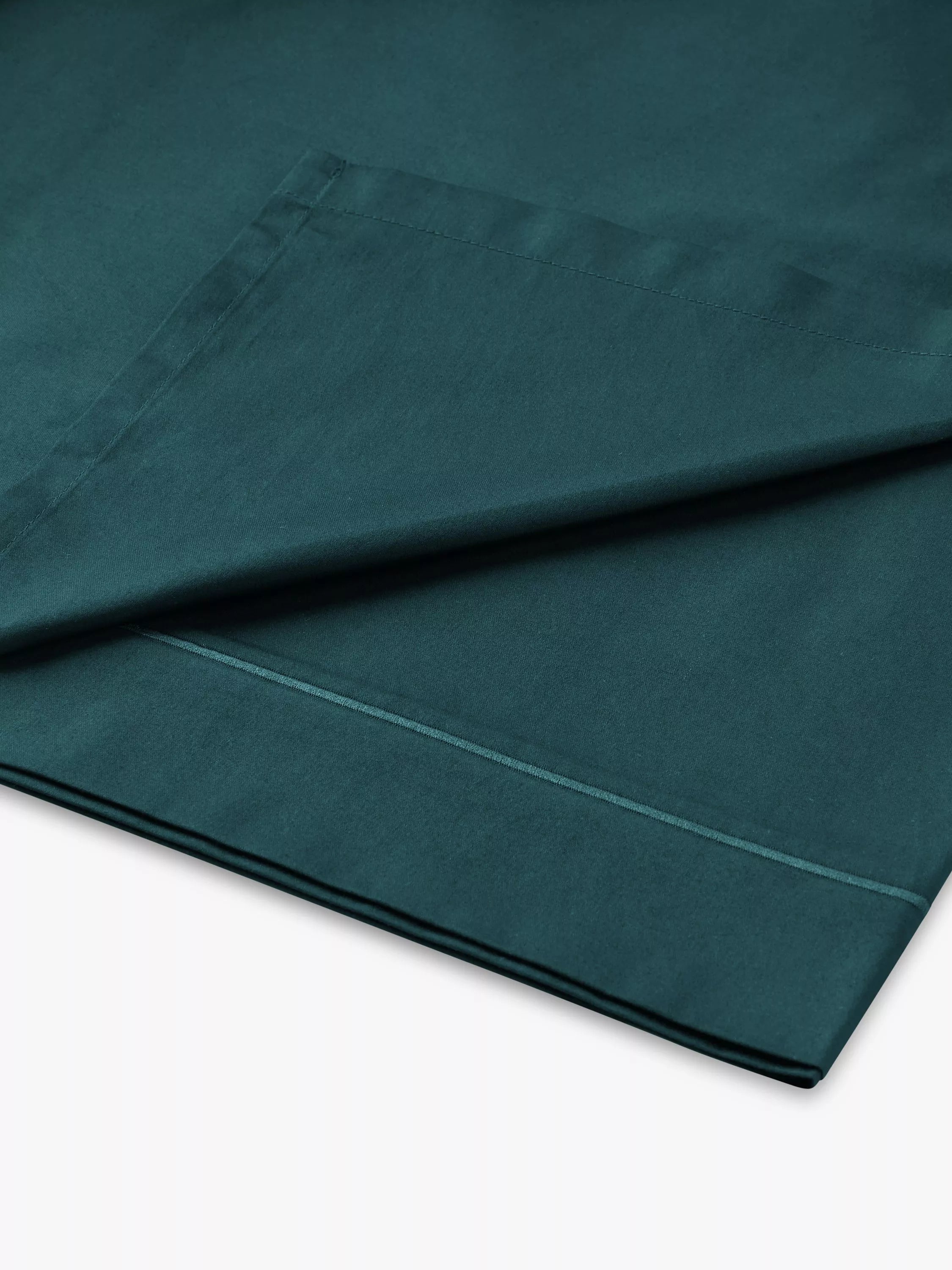 John Lewis Soft & Silky Egyptian Cotton Sateen 400 Thread Count Flat Sheet - McGrocer