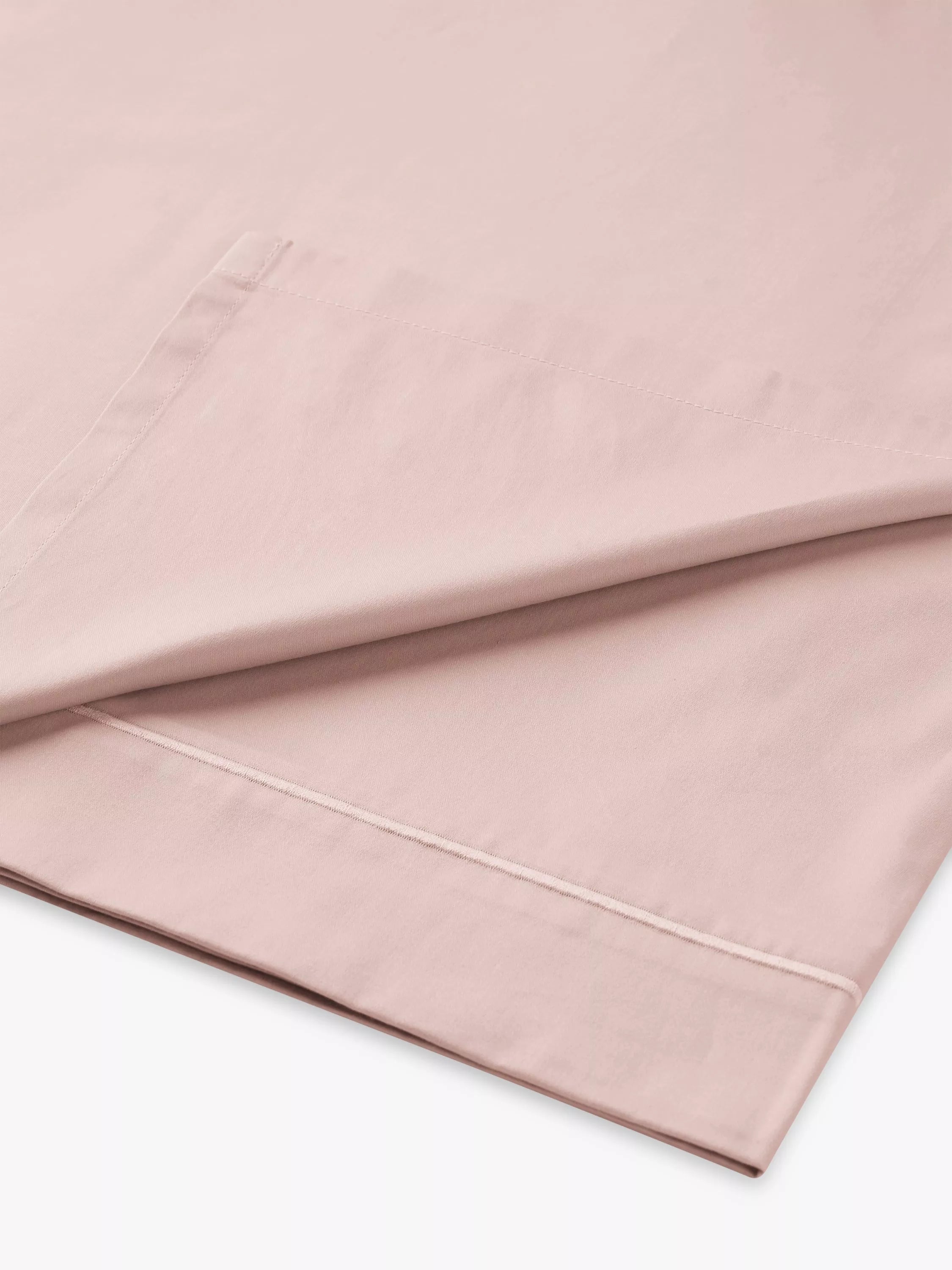 John Lewis Soft & Silky Egyptian Cotton Sateen 400 Thread Count Flat Sheet - McGrocer