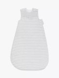 John Lewis Elephant Stripe Baby Sleeping Bag, 2.5 Tog, Grey