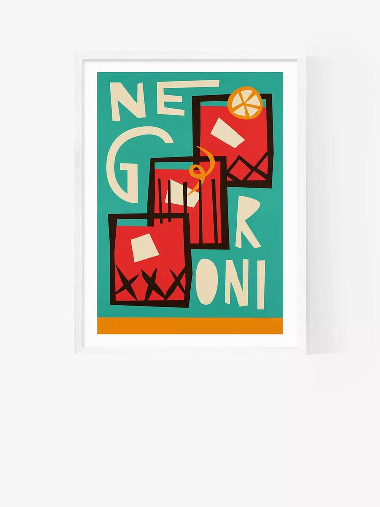 EAST END PRINTS Fox & Velvet 'Negroni' Framed Print