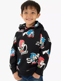 Angel & Rocket Kids' Sonic Print Hoodie, Black/Multi